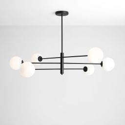 Aldex Homme lampa podsufitowa 6x10 W czarna 1090PL_K1