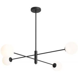 Aldex Homme lampa podsufitowa 4x10 W czarna 1090PL_L1