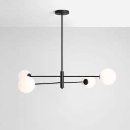 Aldex Homme lampa podsufitowa 4x10 W czarna 1090PL_L1