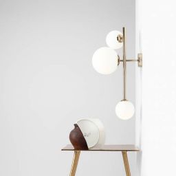 Aldex Dione 3 kinkiet 2x40W+1x60W złoty/biały 1092Y30