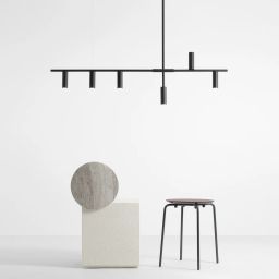 Aldex Trevo lampa wisząca 6x35 W czarna 1104K1