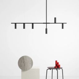 Aldex Trevo lampa wisząca 6x35 W czarna 1104K1