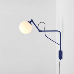 Aldex Soho Glass kinkiet 1x10 W niebieski 1105C25_M