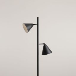 Aldex Form lampa stojąca 2x15 W czarna 1108A1_2
