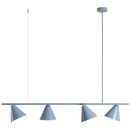 Aldex Form lampa wisząca 4x15 W niebieska 1108L16