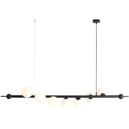 Aldex Wave lampa wisząca 7x10 W czarna 1115T1