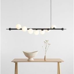 Aldex Wave lampa wisząca 7x10 W czarna 1115T1