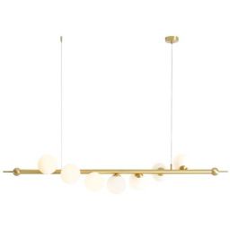 Aldex Wave lampa wisząca 7x10 W złota 1115T40