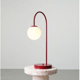 Aldex Una lampa stołowa 1x10 W czerwona 1116B15