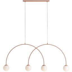 Aldex Una lampa wisząca 4x10 W pomarańczowa 1116L11_L