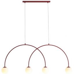 Aldex Una lampa wisząca 4x10 W czerwona 1116L15_L