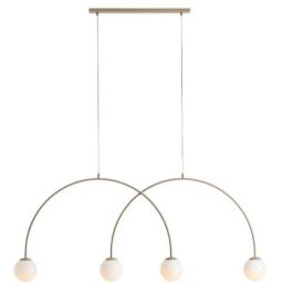 Aldex Una lampa wisząca 4x10 W beżowa 1116L17_L