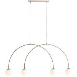 Aldex Una lampa wisząca 4x10 W beżowa 1116L17_S