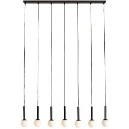 Aldex Riu lampa wisząca 7x5 W czarna 1121T1