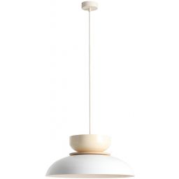 Aldex Aldo lampa wisząca 1x15 W biała/beżowa 1152G2_9_J