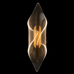 Altavola Design Velo kinkiet 1x12W złoty/przezroczysty LA101/W_gold