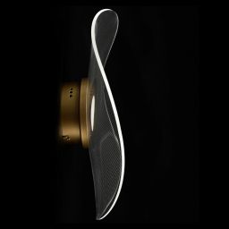 Altavola Design Velo kinkiet 1x30W LED złoty/przezroczysty LA101/WE1_gold