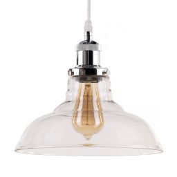 Altavola Design New York Loft lampa wisząca 1x40W chrom/przezroczysty LA040/P_chrom
