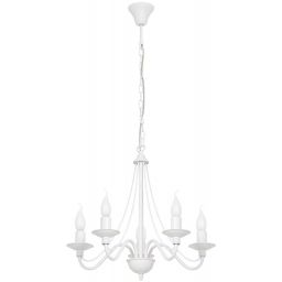 Aldex Róża lampa wisząca 5x10 W biała 397F