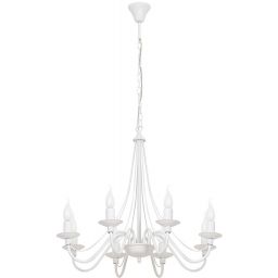 Aldex Róża lampa wisząca 8x10 W biała 397P