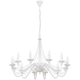 Aldex Róża lampa wisząca 12x10 W biała 397R