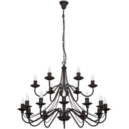 Aldex Róża lampa wisząca 18x10 W czarna 397S1