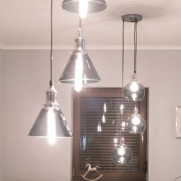 Altavola Design New York Loft lampa wisząca 1x60W chrom/przezroczysty LA034/P_chrom