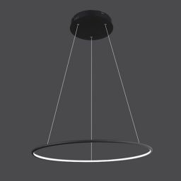 Altavola Design Ledowe Okręgi lampa wisząca 1x43W czarna LA073/P_80_in_3k_black