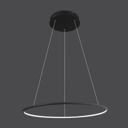 Altavola Design Ledowe Okręgi lampa wisząca 1x55W czarna LA073/P_100_in_3k_black