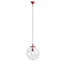 Aldex Globe lampa wisząca 1x15 W czerwona 562G15
