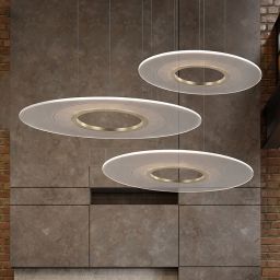 Altavola Design Eclipse lampa wisząca 80W złoty/przezroczysty LA116/P3_97_3k_gold