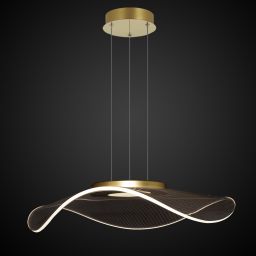 Altavola Design Velo lampa wisząca 1x30 W przezroczysta-złota LA101/P1_gold