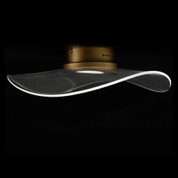 Altavola Design Velo lampa podsufitowa 1x30W LED satynowe złoto/przezroczysty LA101/CE1_gold