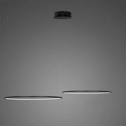 Altavola Design Ledowe Okręgi lampa wisząca 2x38 W czarna LA074/CO2_60_in_3k_BLACK