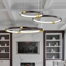 Altavola Design Aurora lampa wisząca 85W czarny mat/satynowe złoto LA112/P_50_3k_black