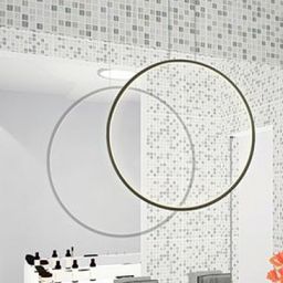 Altavola Design Ledowe Okręgi lampa wisząca 1x30 W czarna LA073/X_80_in_3k_black