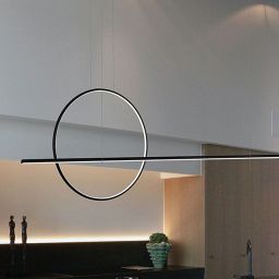 Altavola Design Linea lampa wisząca ściemnialna 23W czarny LA087/PX143_40_4k_black_dimm