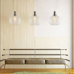 Altavola Design New York Loft lampa wisząca 1x40W chrom/przezroczysty LA035/P_chrom