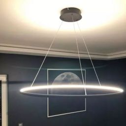 Altavola Design Ledowe Okręgi lampa wisząca 1x32W LED czarna LA073/P_60_in_3k_32W_black