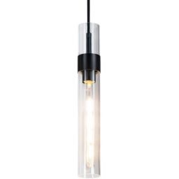 Altavola Design Pure lampa wisząca 1x6 W czarna-przezroczysta LA013/P
