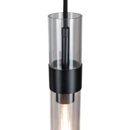 Altavola Design Pure lampa wisząca 1x6 W czarna-przezroczysta LA013/P