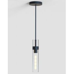 Altavola Design Pure lampa wisząca 1x6 W czarna-przezroczysta LA013/P