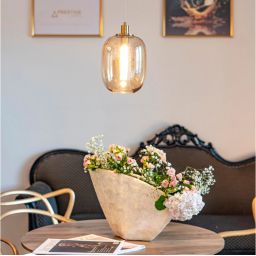 Altavola Design Polar lampa wisząca 1x6 W złota-bursztynowa LA019/P_amber