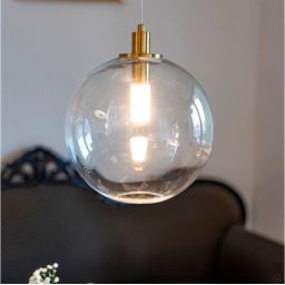 Altavola Design Polar lampa wisząca 1x6 W przezroczysta-złota LA019/P_clear