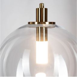 Altavola Design Polar lampa wisząca 1x6 W przezroczysta-złota LA019/P_clear
