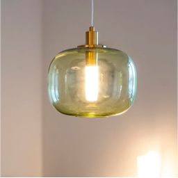 Altavola Design Polar lampa wisząca 1x6 W zielona-złota LA019/P_green