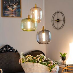 Altavola Design Polar lampa wisząca 1x6 W zielona-złota LA019/P_green