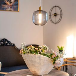 Altavola Design Polar lampa wisząca 1x6 W przydymiona-złota LA019/P_grey