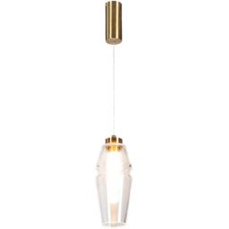 Altavola Design Opal lampa wisząca 1x6 W przezroczysta-złota LA025/P_clear