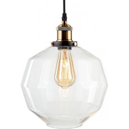 Altavola Design New York Loft lampa wisząca 1x40W mosiądz/przezroczysty LA033/P